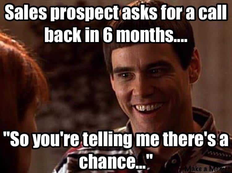 cold calling meme using dumb and dumber