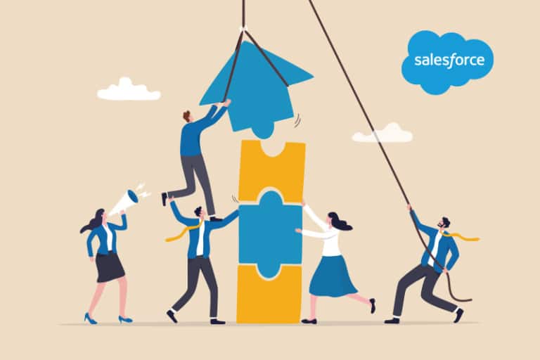 sales team balancing their sales tech stack